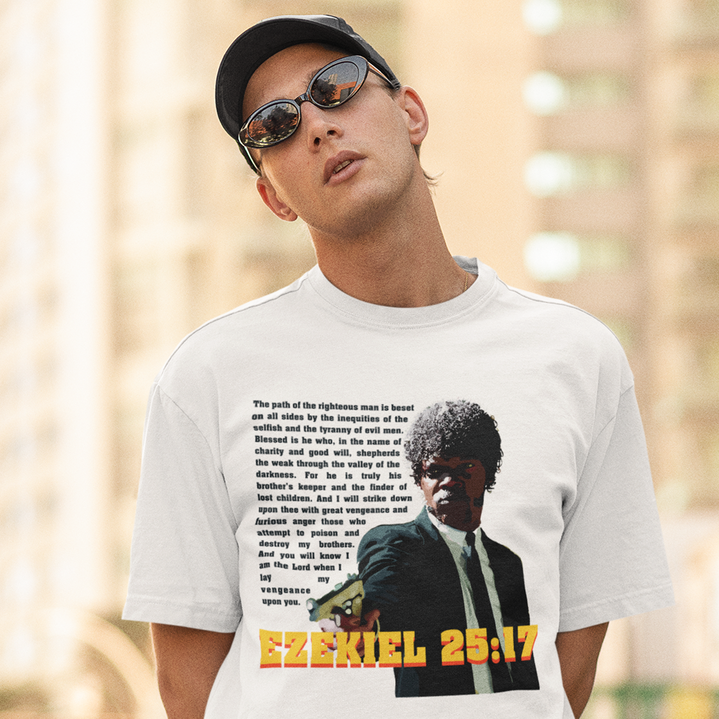 Ezequiel 25:17 Pulp Fiction - T-Shirt