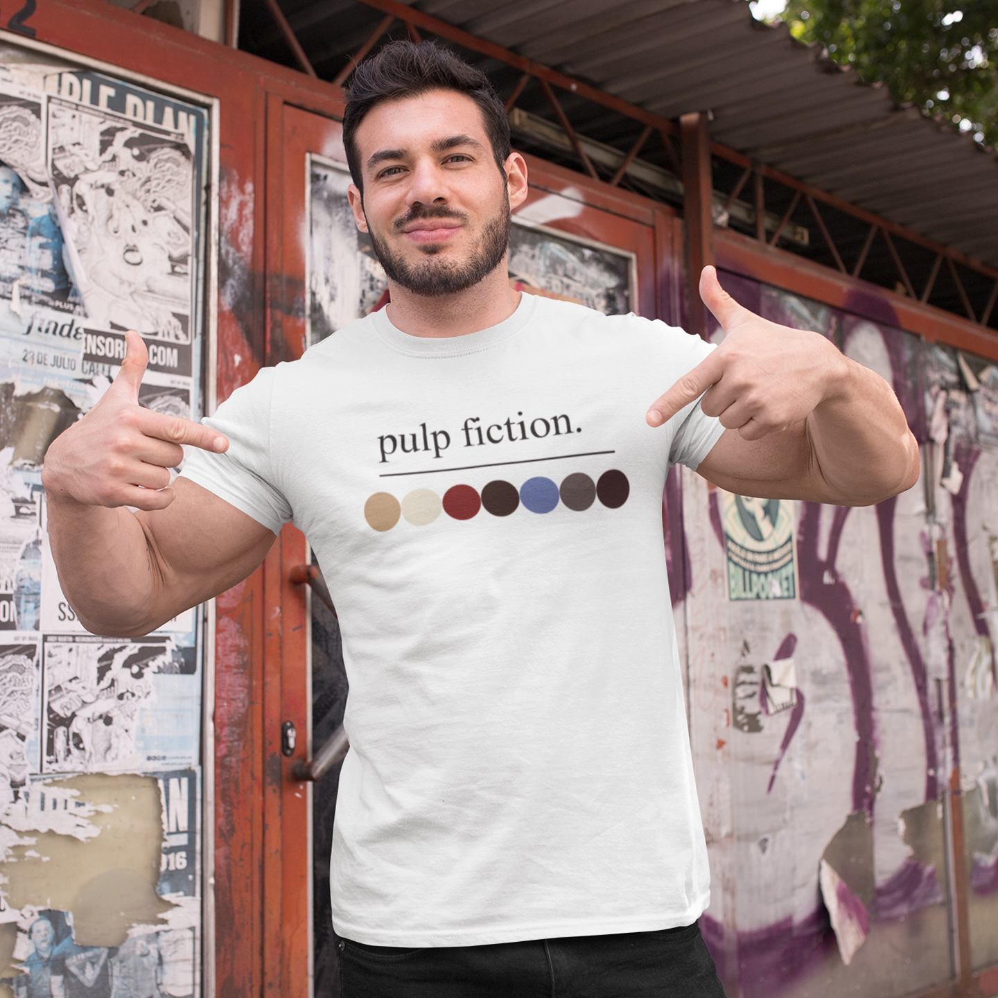 Pulp Fiction Colors - T shirt