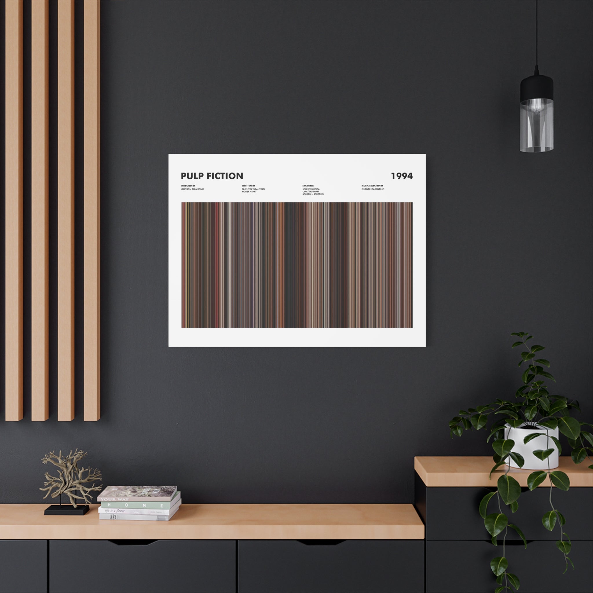 Pulp Fiction Movie Barcode - Canvas