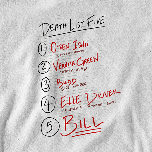 Death List Five Tarantino - T-Shirt