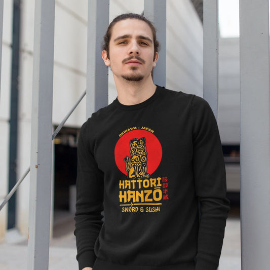 Quentin Tarantino-inspired Hattori Hanzo Sweatshirt design.