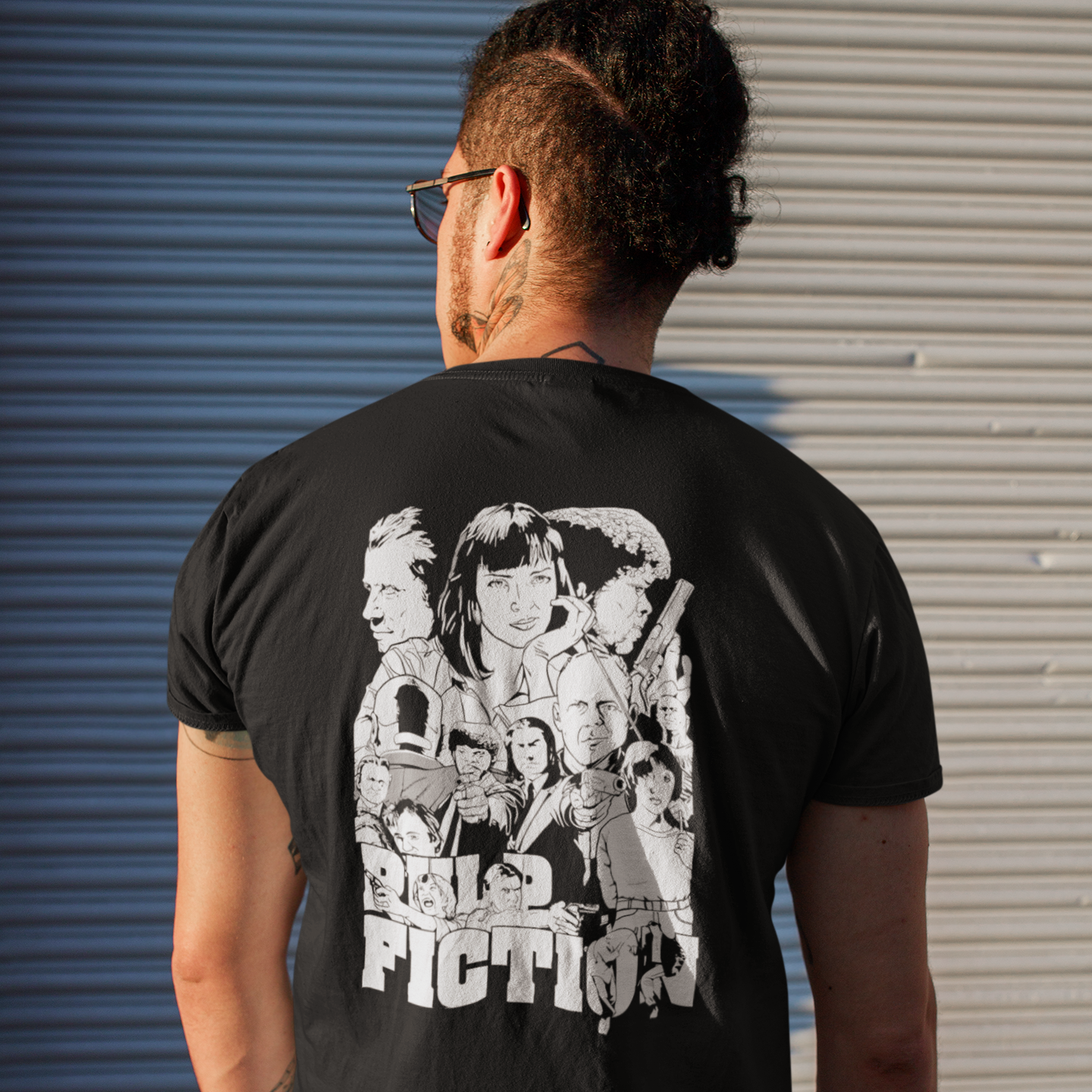 Pulp Fiction Cartoon Characters - T-Shirt