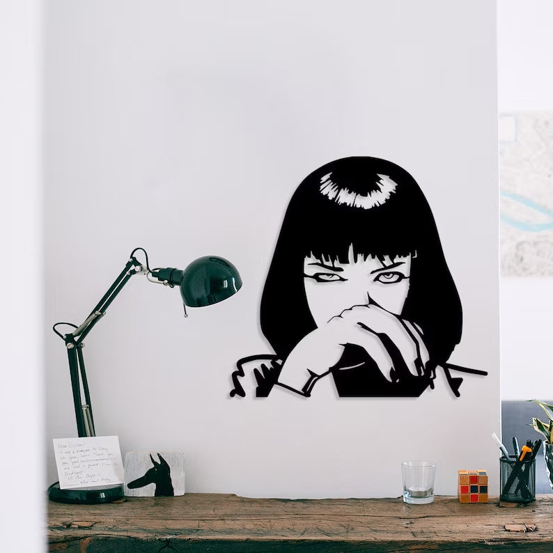 Pulp Fiction Mia Wallace - Wall Art Metal Decor