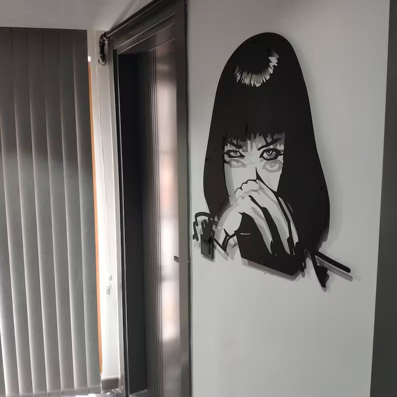 Pulp Fiction Mia Wallace - Wall Art Metal Decor