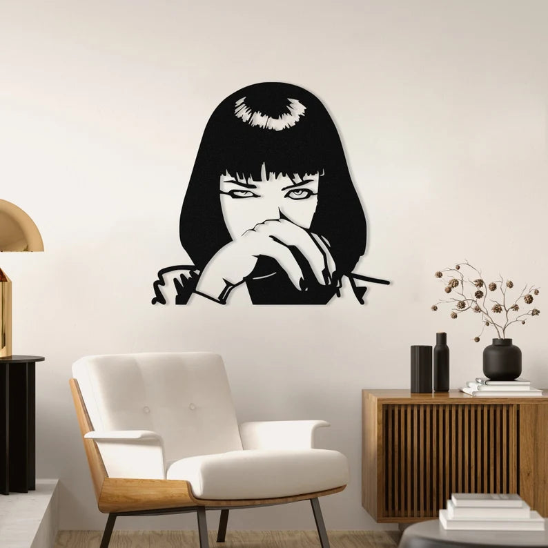 Pulp Fiction Mia Wallace - Wall Art Metal Decor