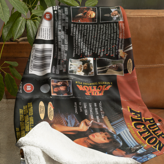 Pulp Fiction VHS Tarantino - Sherpa Blanket