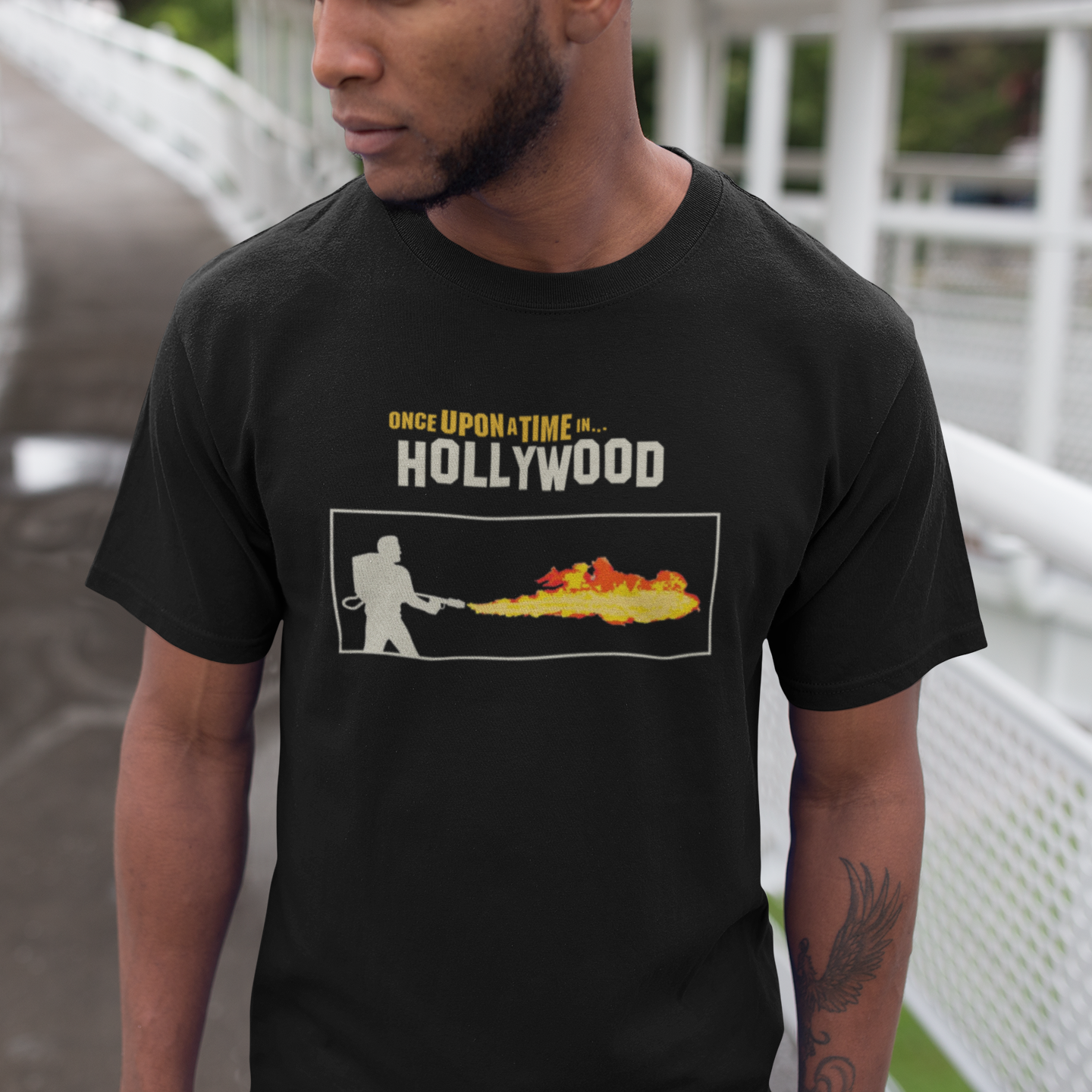 Tempel race pakke OUATIH Flamethrower - T shirt – Tarantino Universe