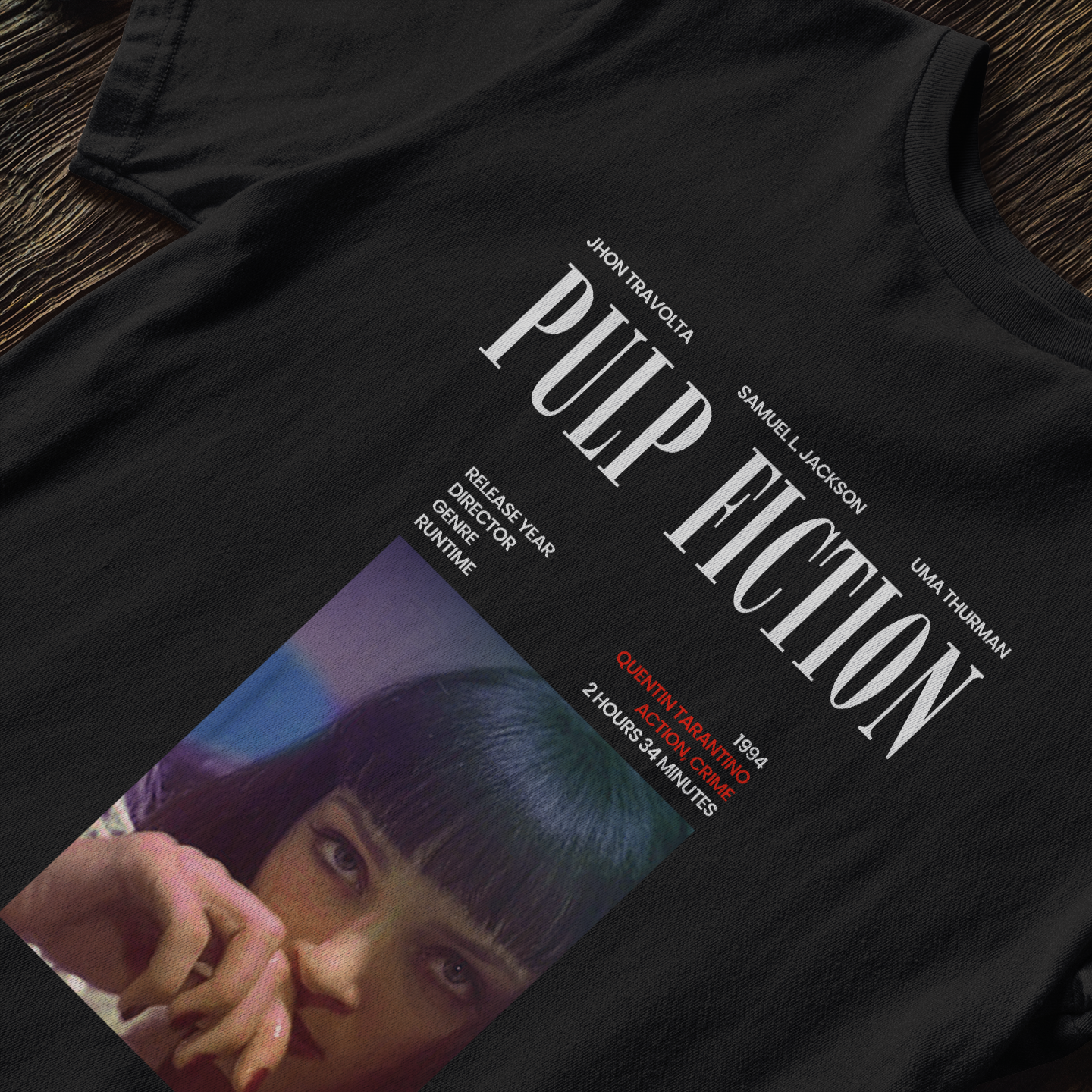 Pulp Fiction Mia Cover Vibe - T-Shirt