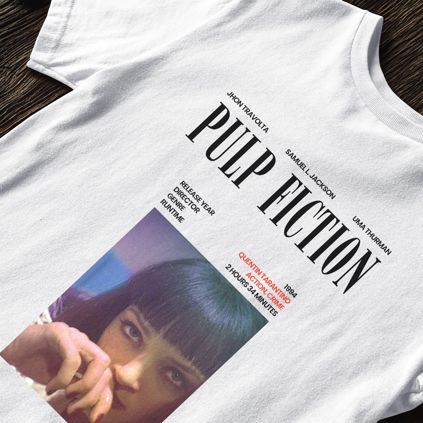 Pulp Fiction Mia Cover Vibe - T-Shirt