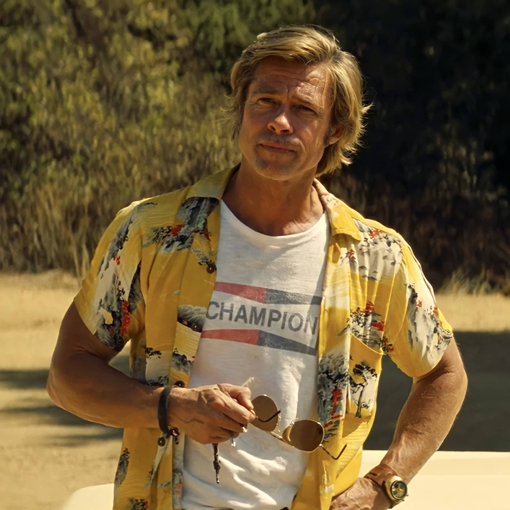 Upgrade your casual wardrobe with our exclusive Cliff Booth Champion t-shirt, perfect for fans of 'Once Upon a Time in Hollywood' and the legendary character played by Brad Pitt